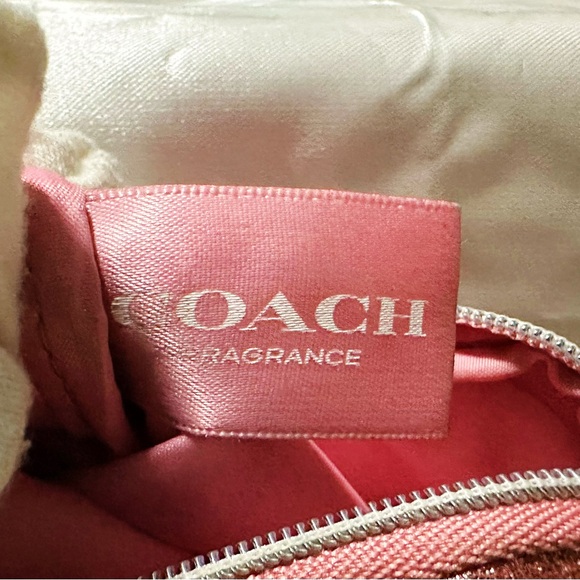 Coach Glittery Pink Coin Pouch make up pouch - Picture 6 of 15